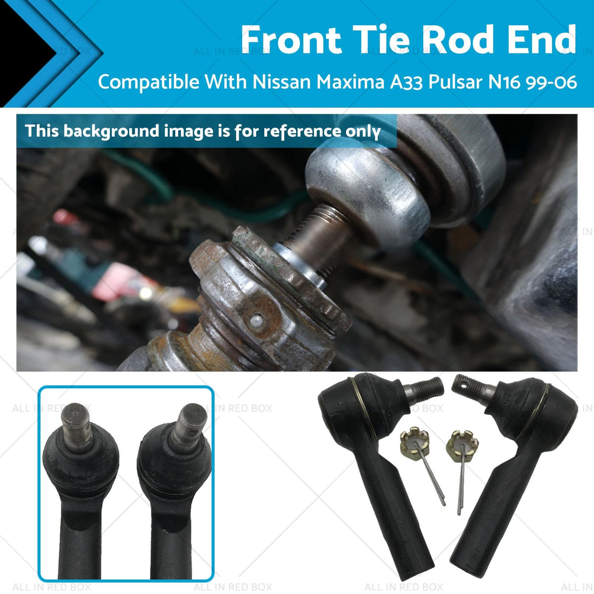 2Pcs Tie Rod End for Nissan Pulsar N16, Maxima A33 (1999–2006)