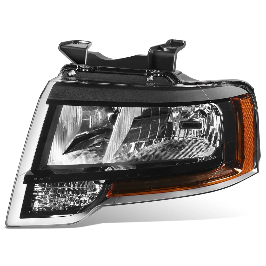 Headlight Lamp Driver Left for Ford Expedition (2015–2017) Black/Clear