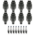 Set of 8 Ignition Coils & Spark Plugs for Mercedes W140 R129 V8 (1992–1999)