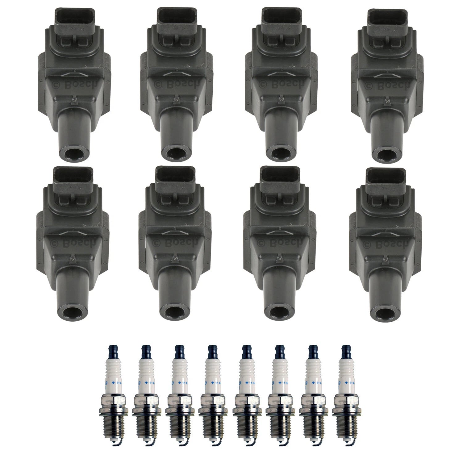 Set of 8 Ignition Coils & Spark Plugs for Mercedes W140 R129 V8 (1992–1999)