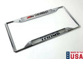 Chrome Metal License Plate Frame with Emblem for Chevy Tahoe Z71 (2015–2025)