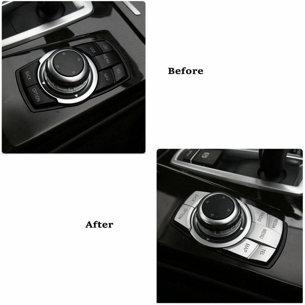 I Drive Multi-Media Button Cover Trim for BMW 2-6 Series (2014-2023)