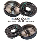 2 Pair Electric Brake Hub Drum Kit for Trailer (3500 lbs, 10 x 2 1/4")