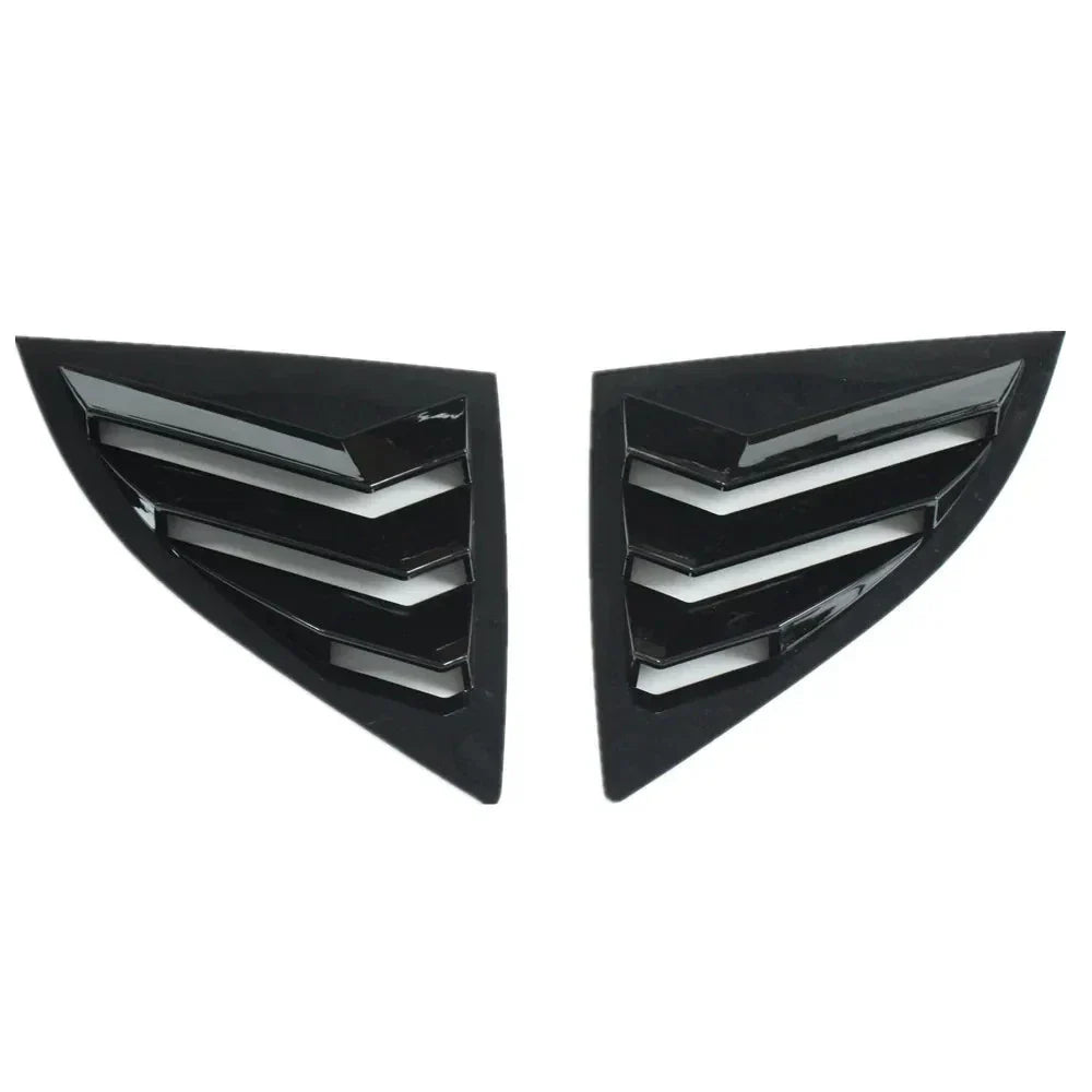 Gloss Black Rear Glass Duct Louver Vent Covers for Toyota Supra (2019–2025)