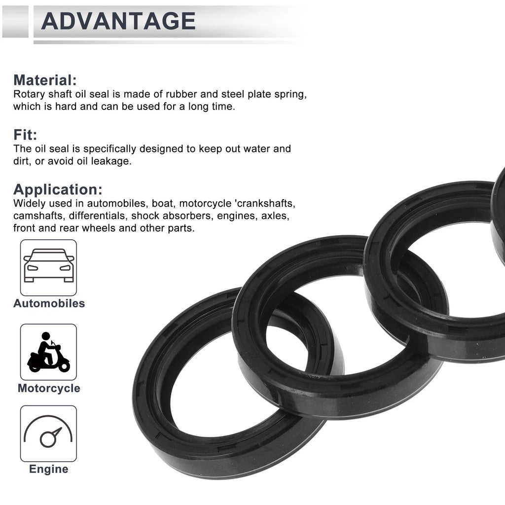 Set of 5 Oil Seal Rotary Shaft Seal TC Ring 28x37x7mm Nitrile Rubber