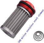 10AN Universal Aluminium Inline Fuel Filter for (100 Micron)