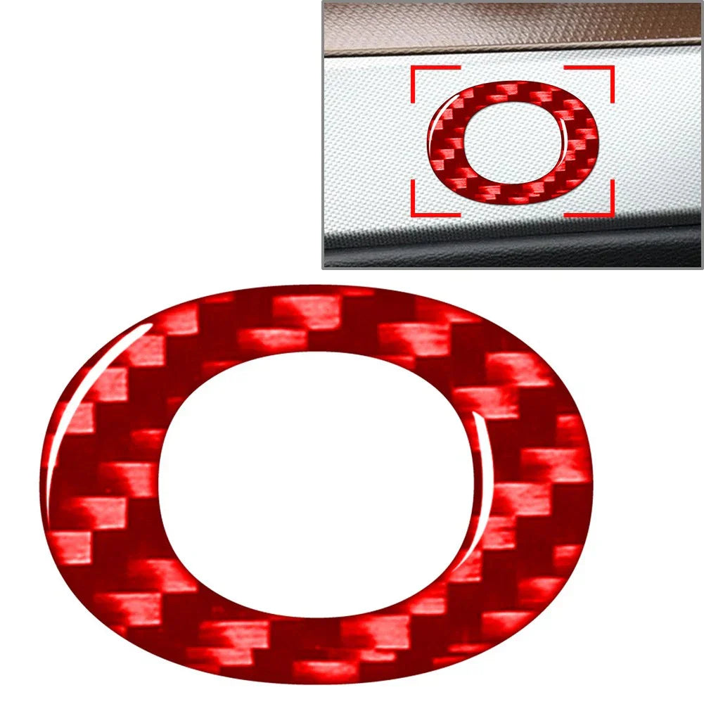 1pc Carbon Red Alphabet Letter Decals Sticker for Car Badge Emblem