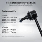2x Front Sway Bar End Links for Toyota Camry Avalon Lexus ES300h ES350 (2007–2018)