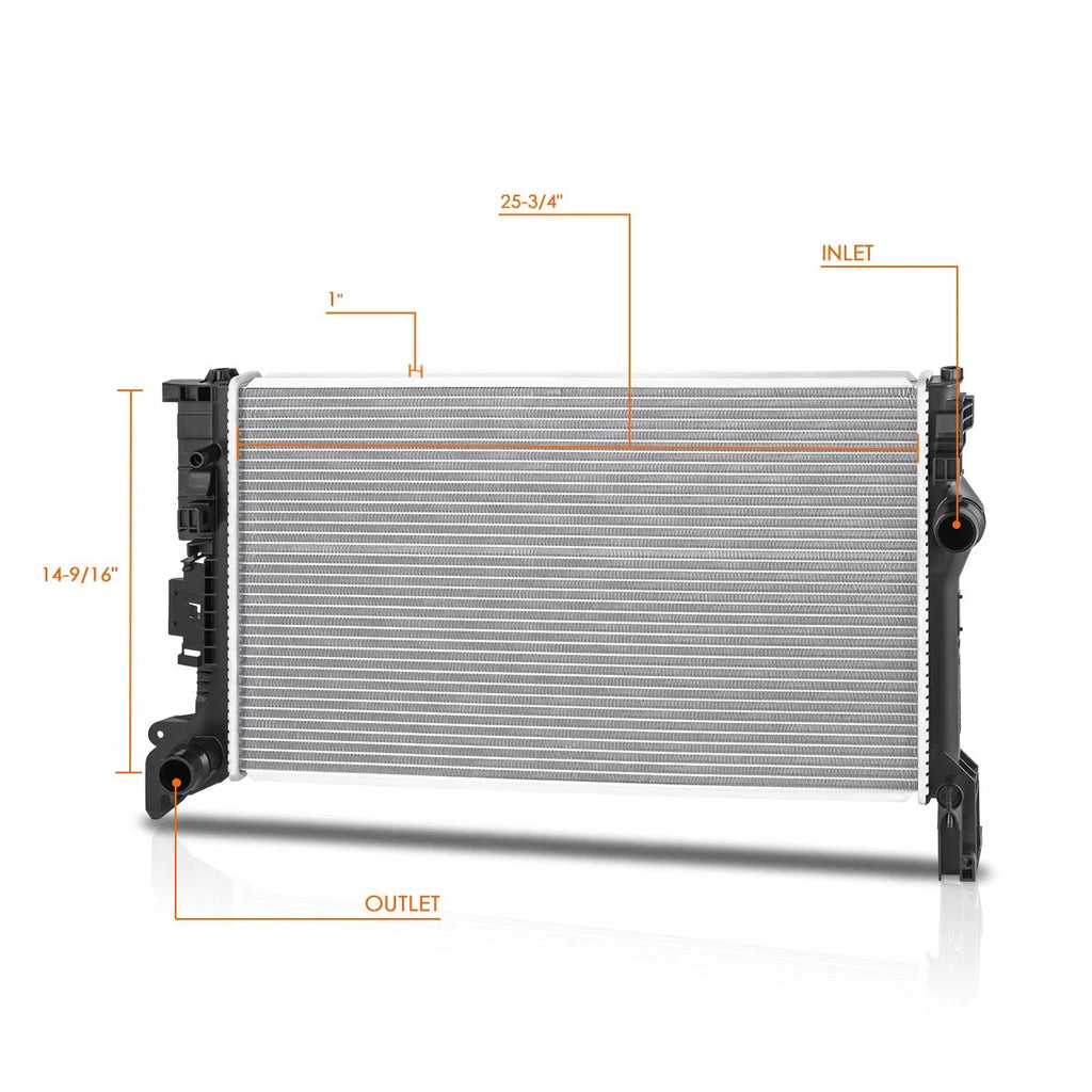 Aluminum Core Cooling Radiator for Jeep Cherokee (2019–2023)