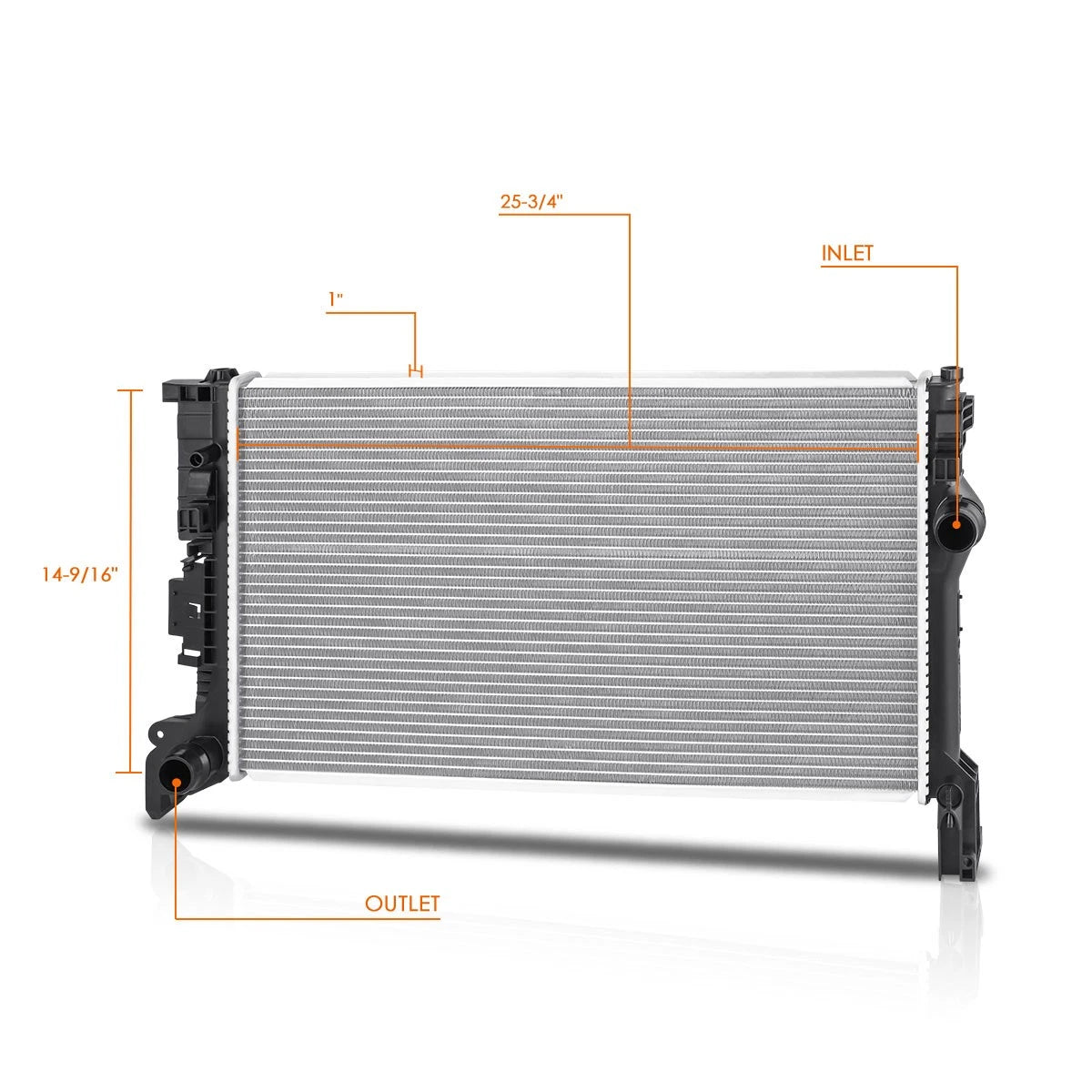 Aluminum Core Cooling Radiator for Jeep Cherokee (2019–2023)