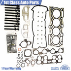Engine Head Gasket Set with 10 Cylinder Head Bolts for Nissan Altima Sentra (2002–2018)