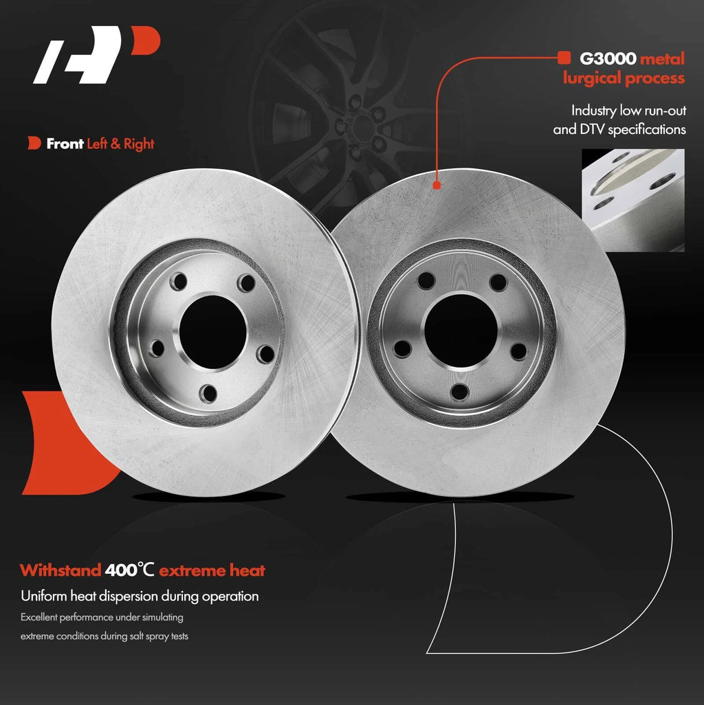 Front Disc Brake Rotors for Chevy Cobalt Pontiac G5 (2007–2010)