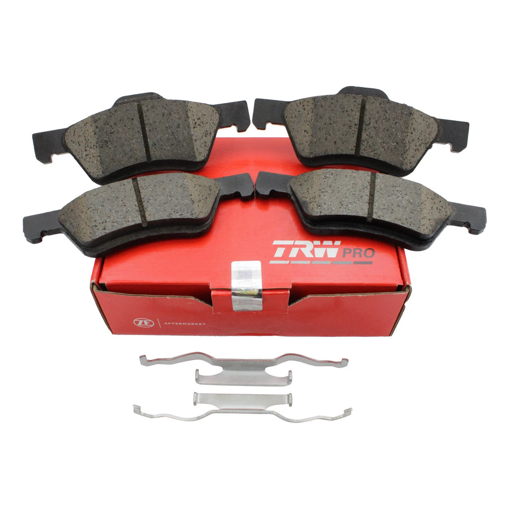 Set of 4 TRW Pro Front Ceramic Disc Brake Pads for Ford Escape (2001–2012)