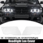 1 Pair Car Front Headlight Lens Cover for BMW E46 (1998-2002)