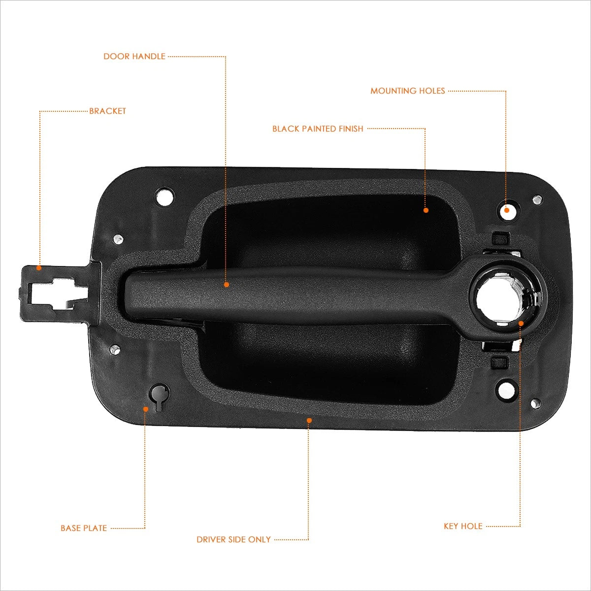 Exterior Outer Passenger Right Side Door Handle for International Prostar (2008–2014)