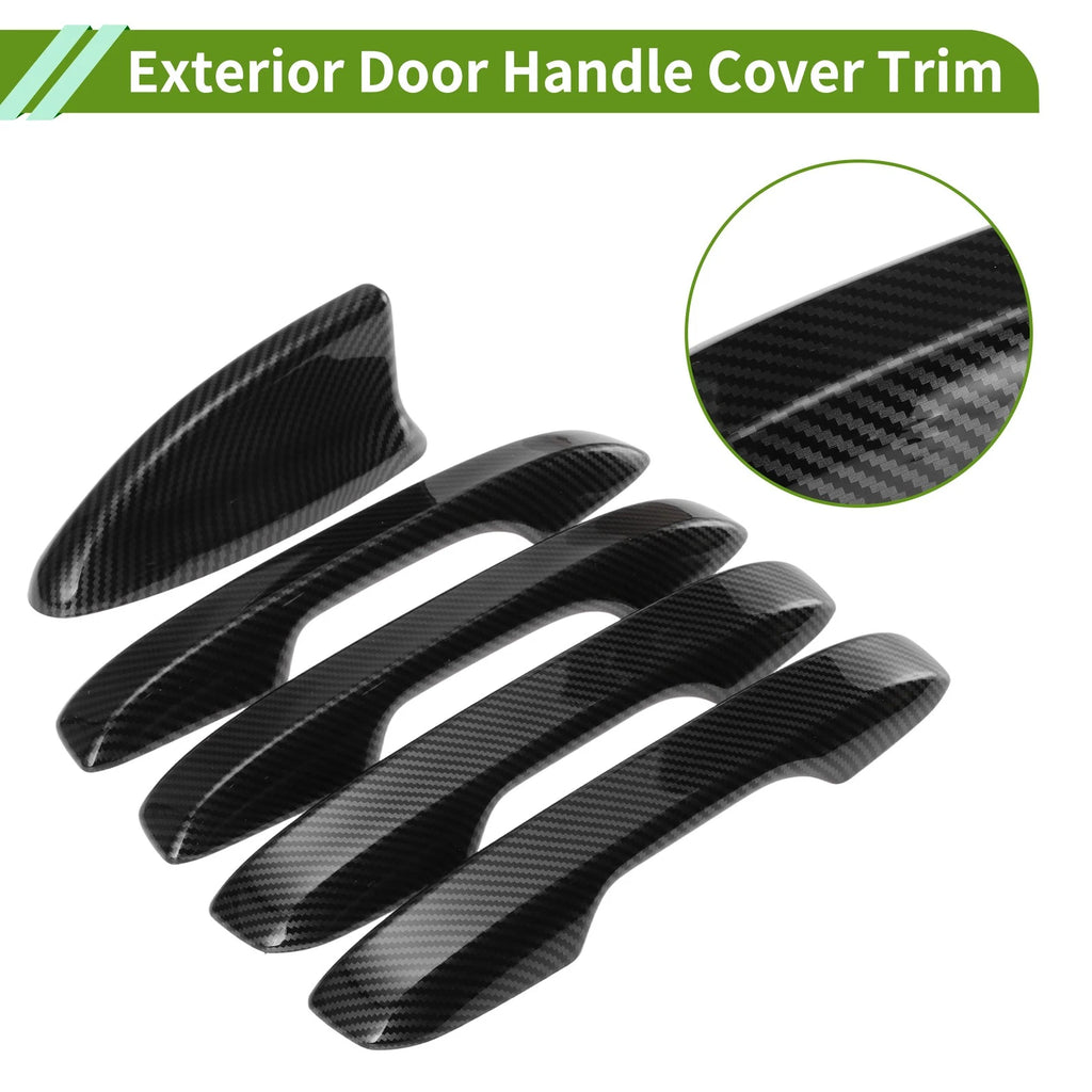 Door Handle Cover Set for Honda Civic (2022–2026) Carbon Fiber Black