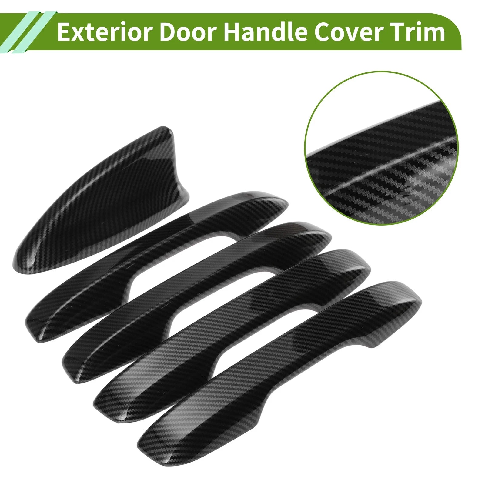 Door Handle Cover Set for Honda Civic (2022–2026) Carbon Fiber Black