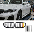 Dual Line Tri-Color Front Grille for BMW 3 Series E92 E93 (2010–2014)