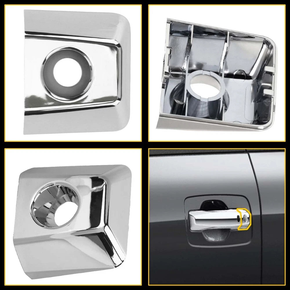 2X Door Driver Handle Bezel Key Lock Cover for Nissan Titan (2004–2019)