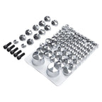 Chrome Bolt Caps Toppers Kit for Harley Davidson Softail FL FLS FX (2007–2013)
