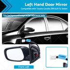 LH Left Hand Door Mirror 5 Pins for Toyota Corolla ZRE152 (2010–2013)