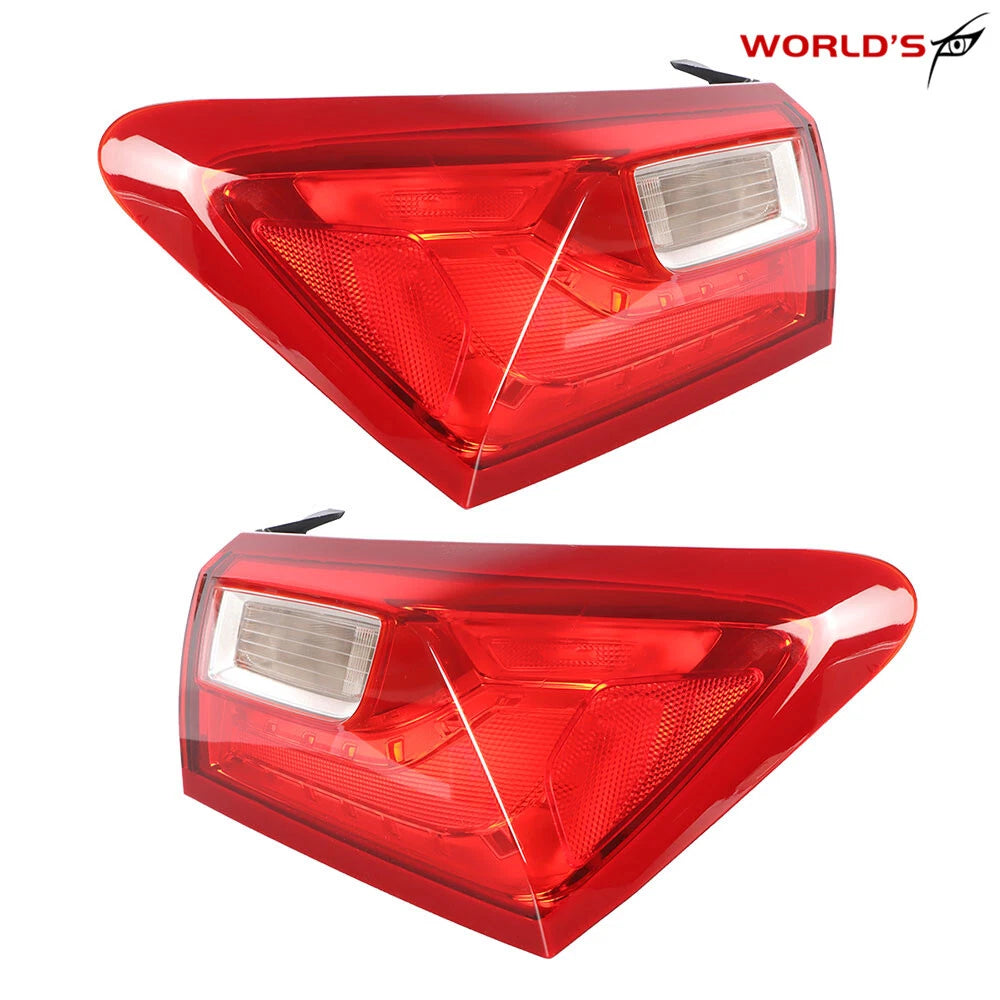 Set of 2 Outer Brake Tail Lights for Chevy Malibu (2016–2021)