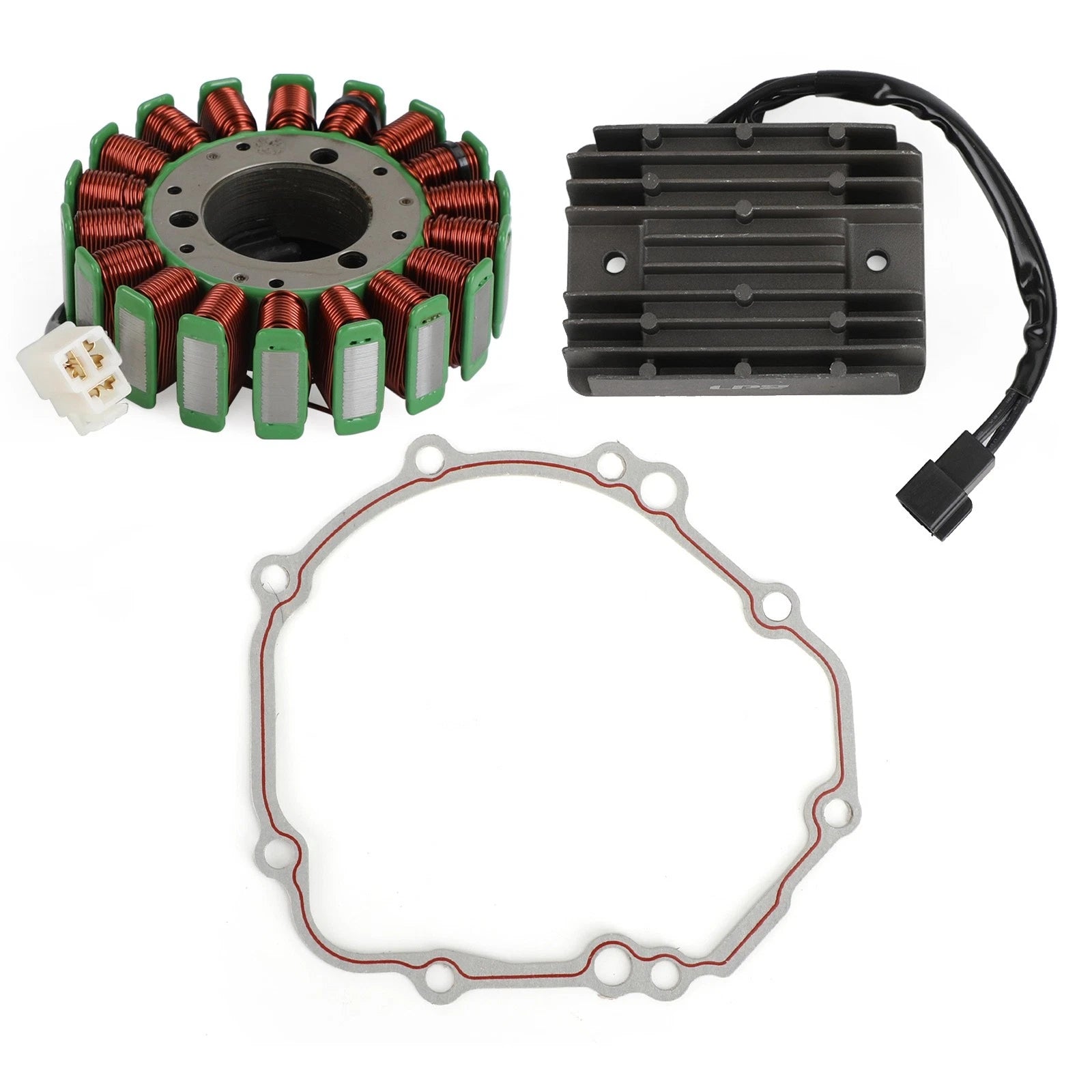 Magneto Stator, Regulator Rectifier, Gasket for Suzuki GSXR1000 (2003–2004)