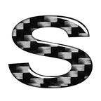 Carbon Black Door Wall Window Badge Emblem Decals for