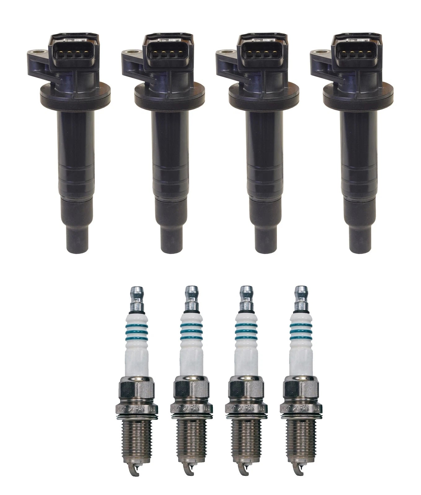 Set of 4 Ignition Coils & 4 Iridium Spark Plugs for 1.8L L4 1ZZ-FE