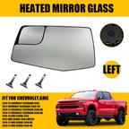 Driver Side Mirror Glass for Chevy Silverado GMC Sierra (2019–2023) Heated