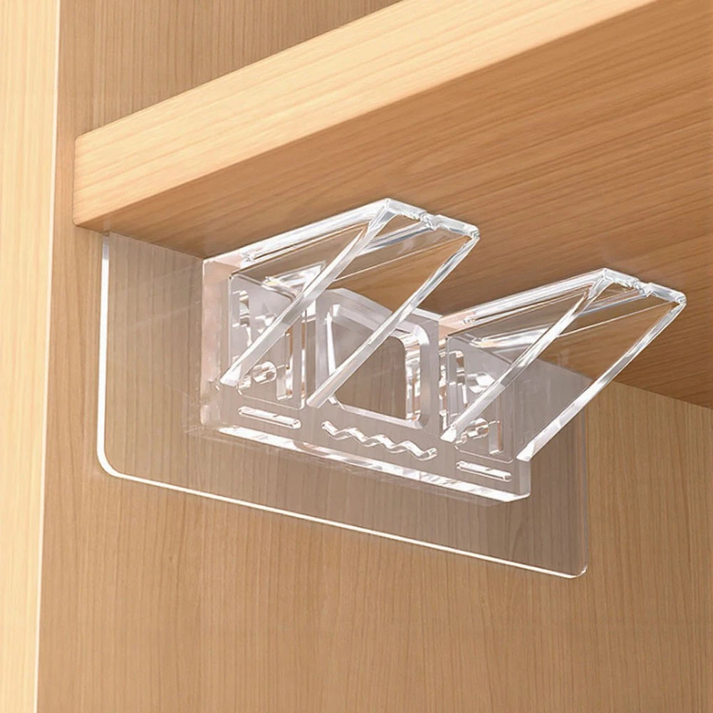 Self Sticking Shelf Bracket for Cabinets Wardrobes Bookshelves