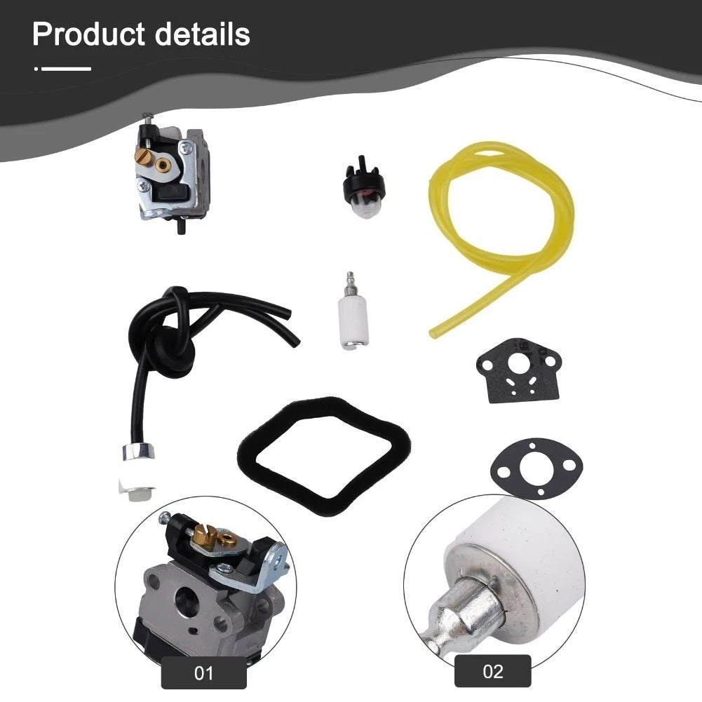 Carburetor for Tanaka CG22EA, TCG22EAB Brush Cutters (Complete Fuel Kit)