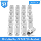 Set of 24 Chrome Lug Nuts for GMC Yukon (1992-2024)