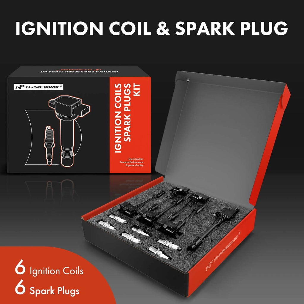 6x Ignition Coil & 6x Iridium Spark Plug for Nissan Pathfinder (2001)