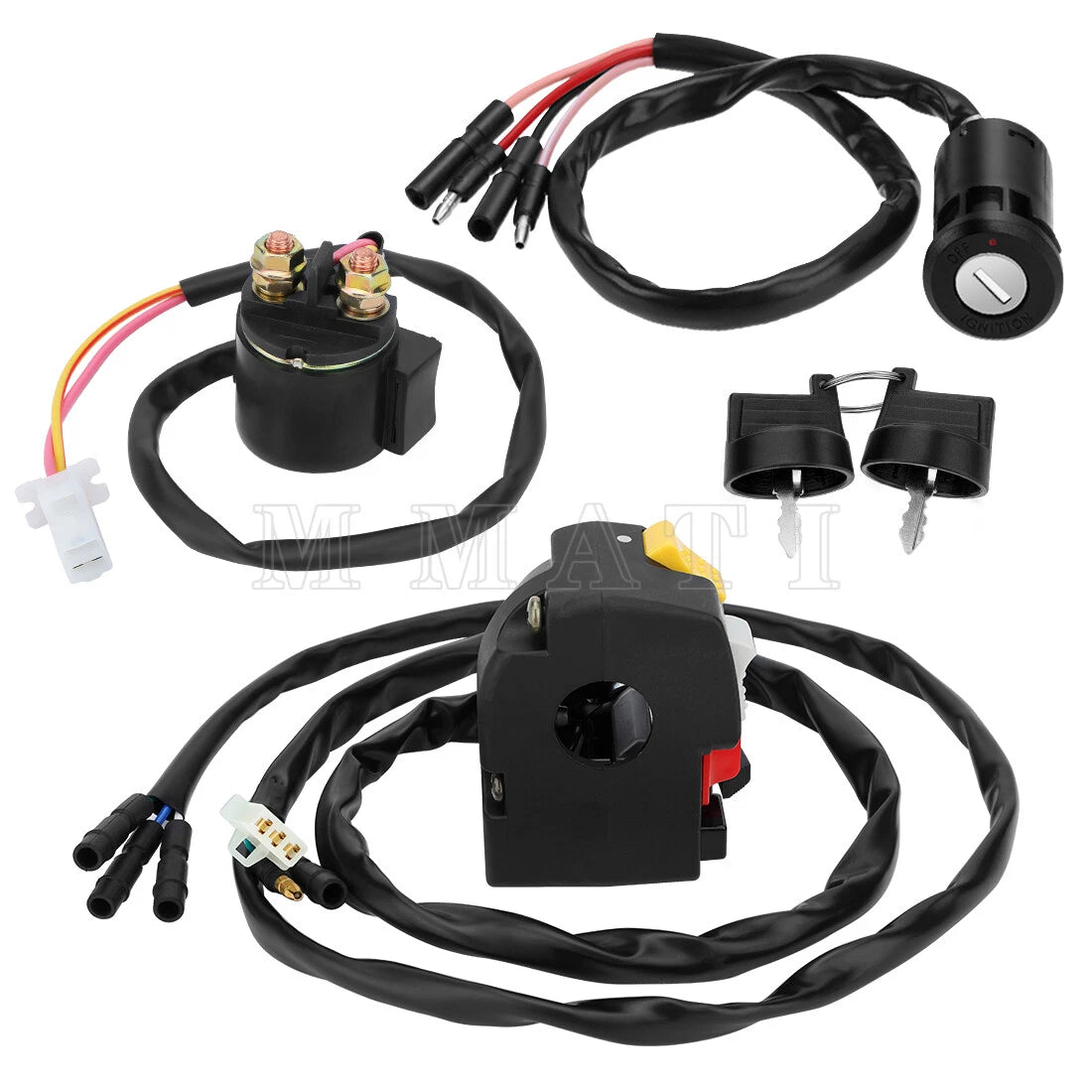 Handlebar Ignition Key Switch w/Relay for Honda FourTrax 300 TRX300 FW (1996–2000)