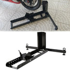 Adjustable Motorcycle Wheel Chock for Upright Support (15"-22" Wheel)
