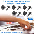10 Pcs Fender Liner Splash Shield Bumper Cover Screw for Toyota Highlander (2014–2019)