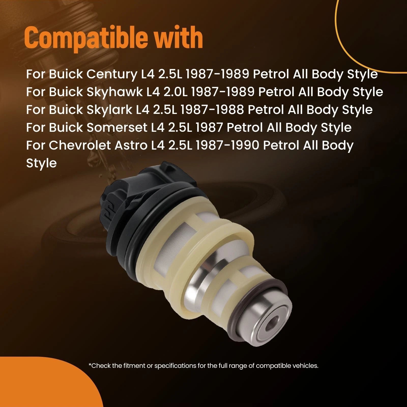 TBI Fuel Injector for Buick Century Skylark (1987–1989) L4 2.5L 17111814
