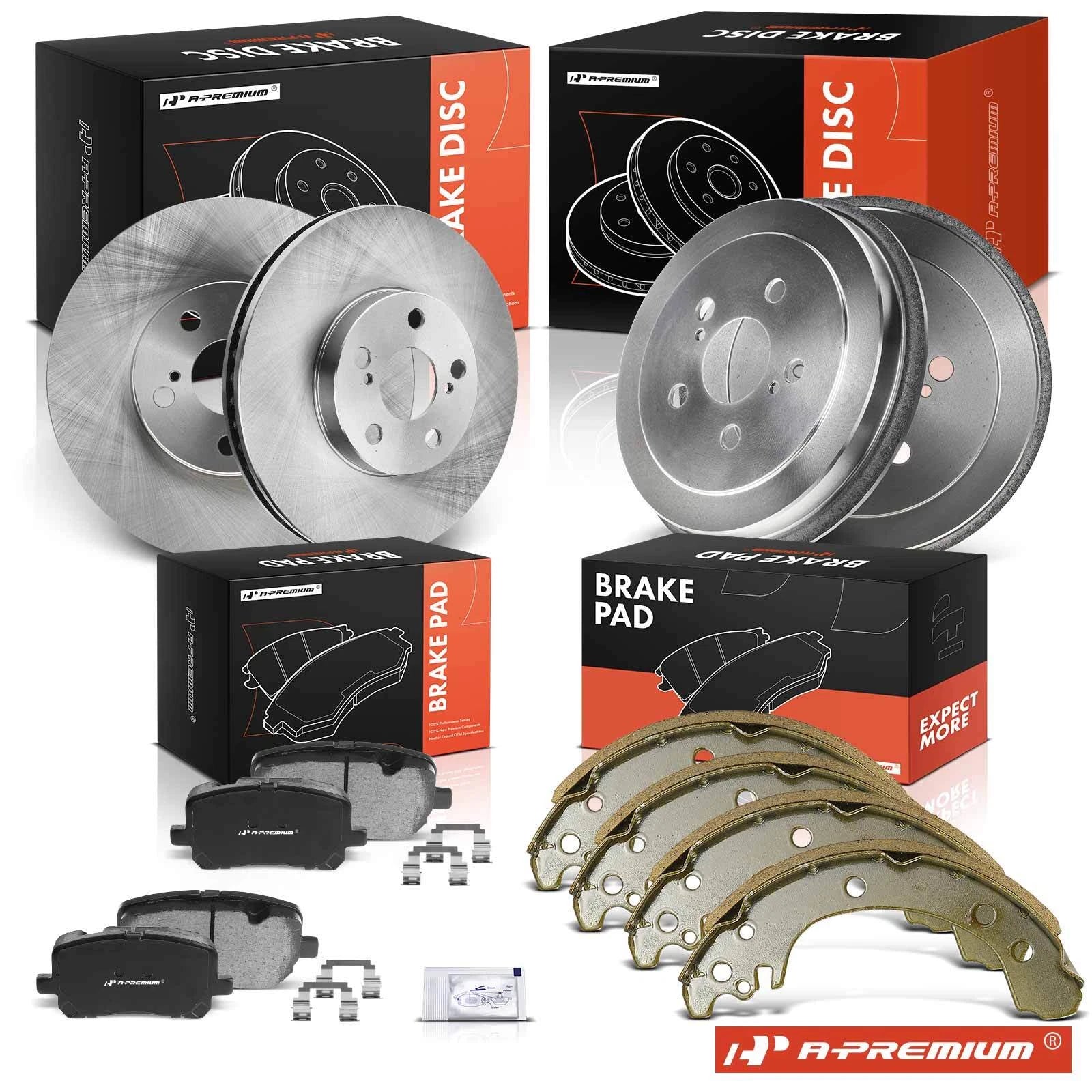 Brake Rotors Pads & Drum Shoes for Toyota Corolla (2003–2008)