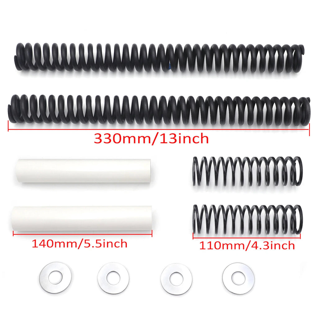 Set of Drop-In Fork Lowering Kit for Harley Softail 41mm (1994–2003) Touring (2006–2013)