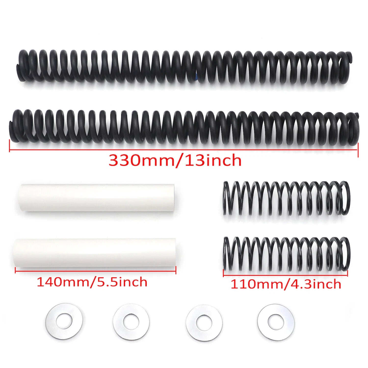 Set of Drop-In Fork Lowering Kit for Harley Softail 41mm (1994–2003) Touring (2006–2013)