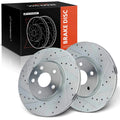Front Drilled Brake Rotors for Chevy Equinox (2010–2017) Buick LaCrosse (2010–2016)
