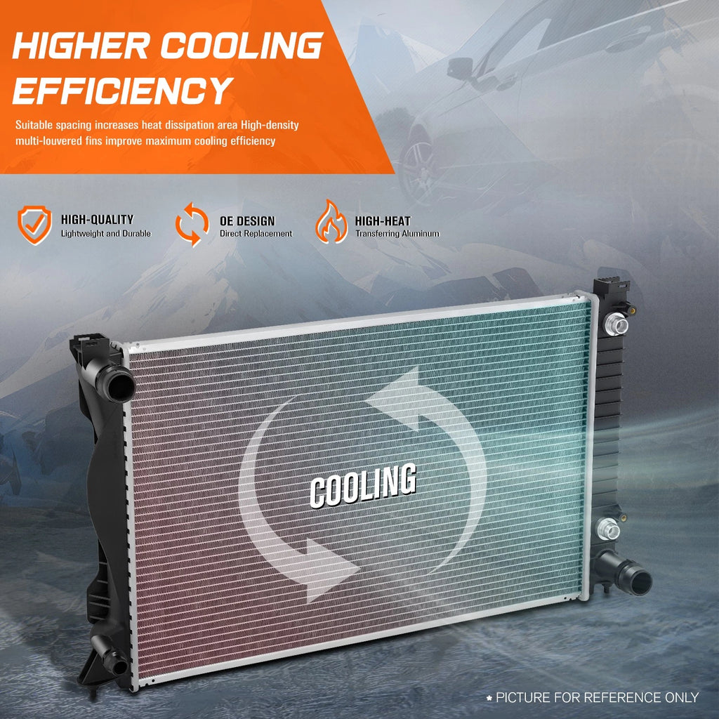 Aluminum Core Cooling Radiator for Audi A6 2.8L 3.2L (2005–2010) DPI-2828