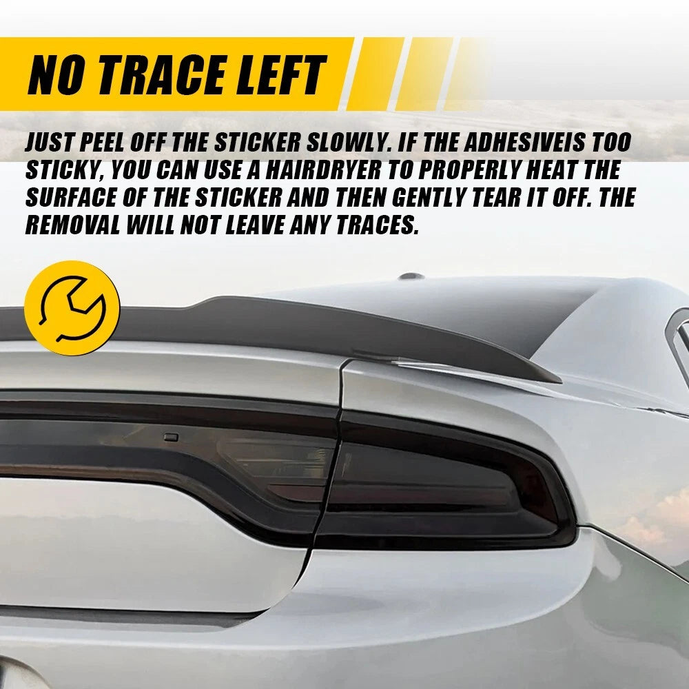 Dark Smoke Tail Light Overlay for Dodge Charger (2015–2023)