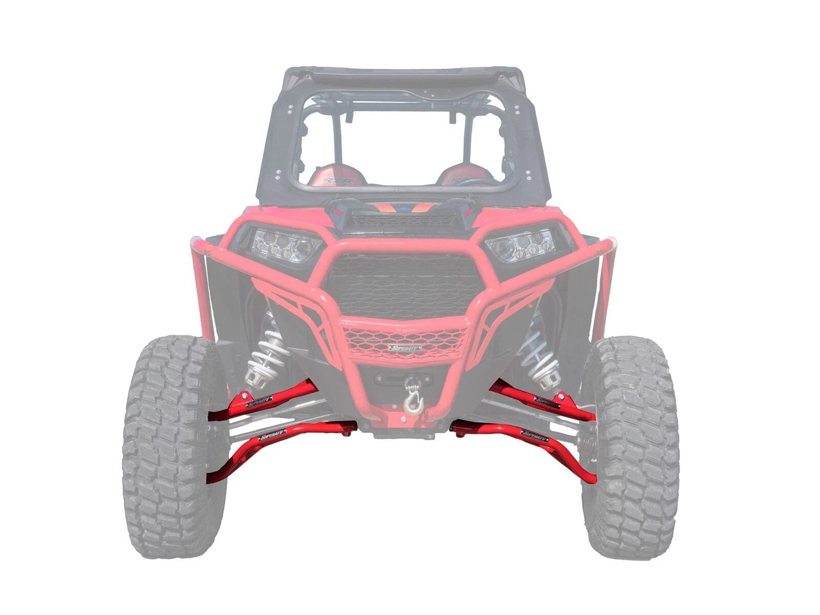 Set of 2 High Clearance Front A Arms for Polaris RZR XP 1000 (2014+) - Red