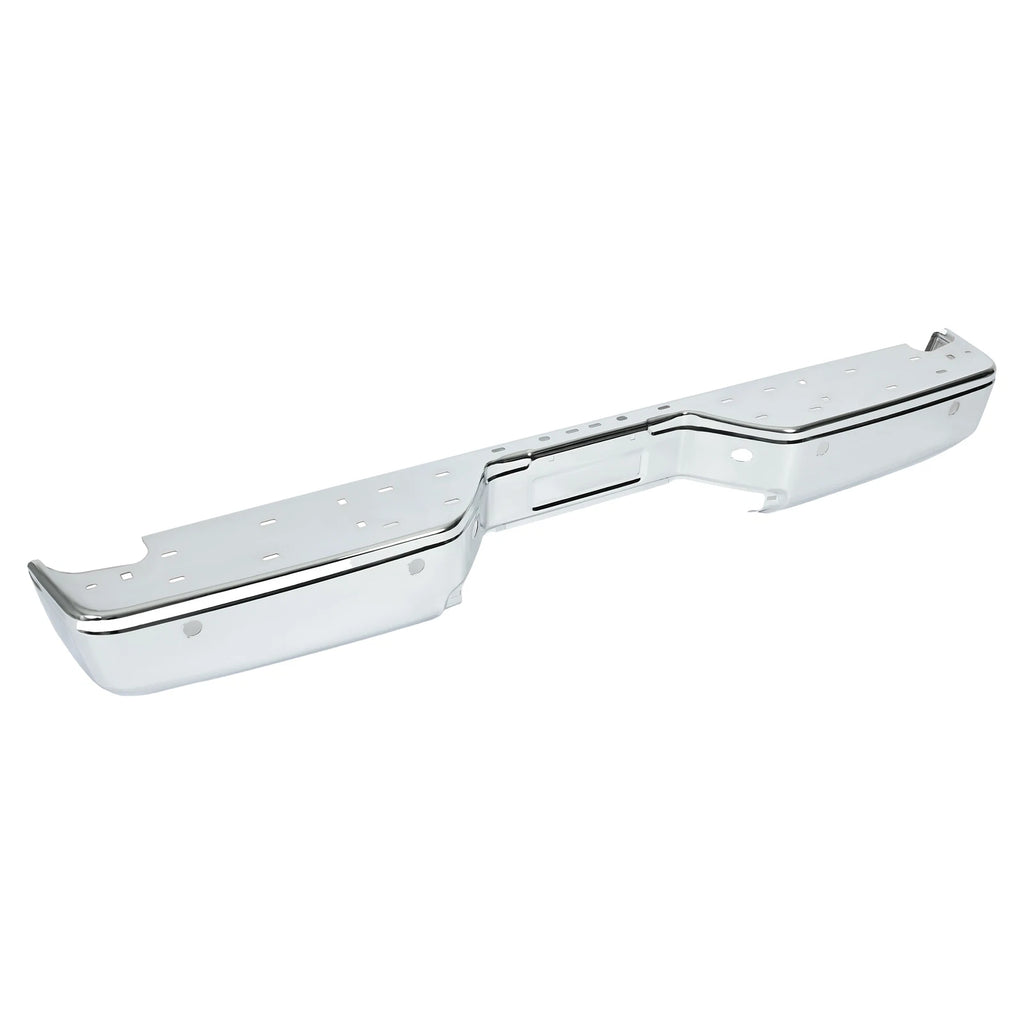 Chrome Step Bumper for Nissan Titan (2004–2015) with Park Sensor Holes