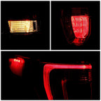 Chrome Red LED Tail Light Assembly for Ford Explorer (2016–2019)