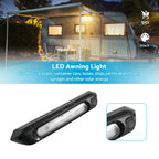 Dual LED Bug Light for Awning (12V) - Amber/White Switch - Black