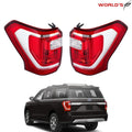 Set of 2 Tail Light Lamps for Ford Expedition (2018–2021) Halogen