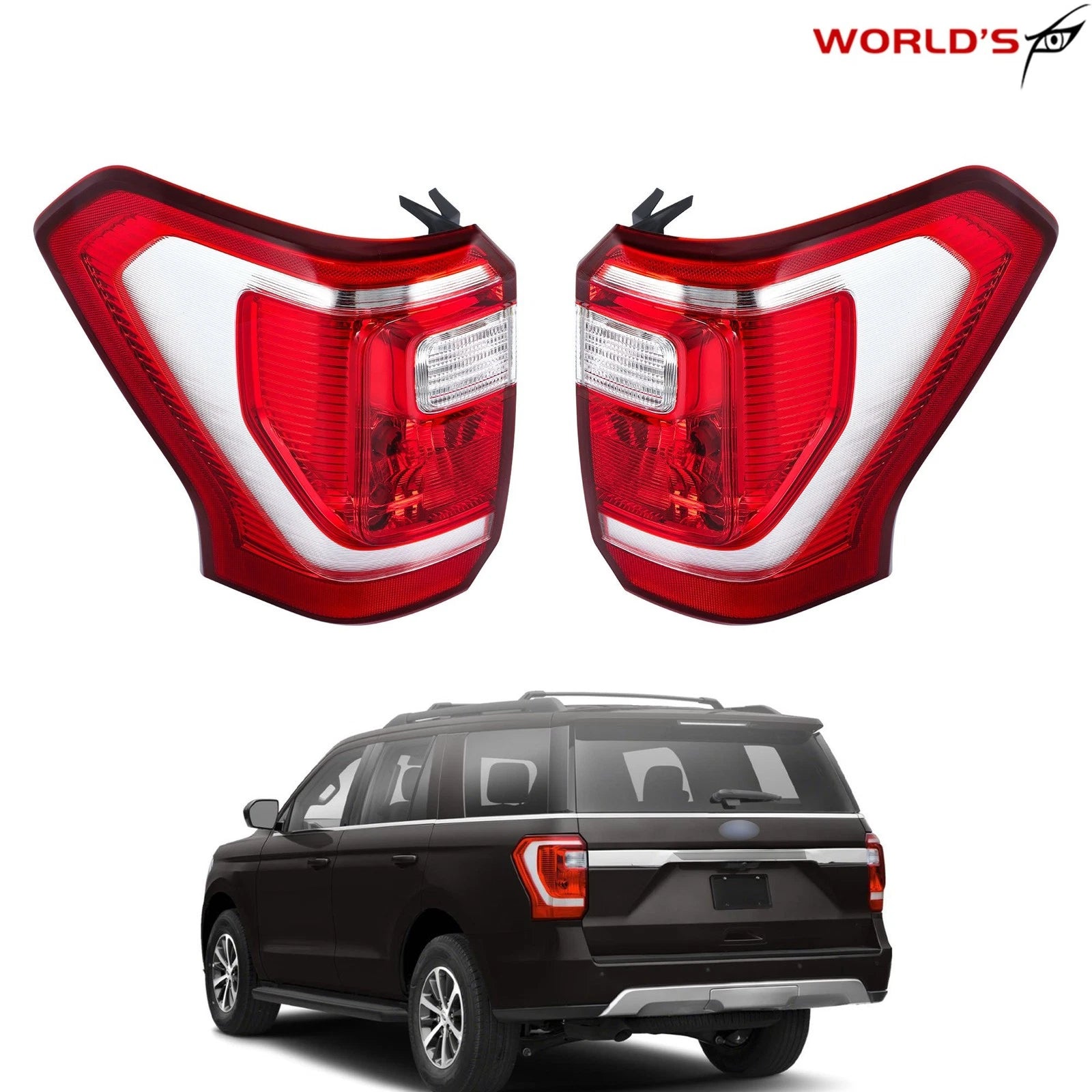 Set of 2 Tail Light Lamps for Ford Expedition (2018–2021) Halogen